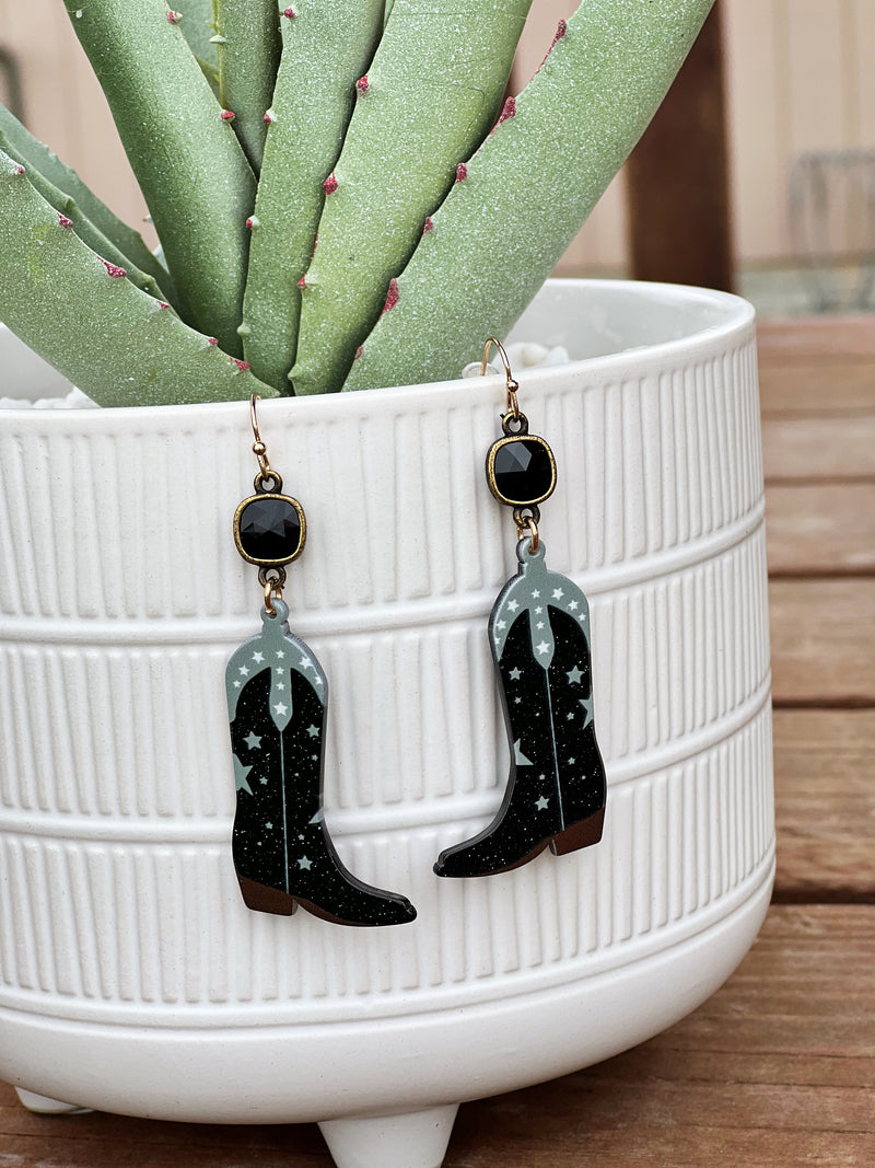 The Cowgirl Boot Earring