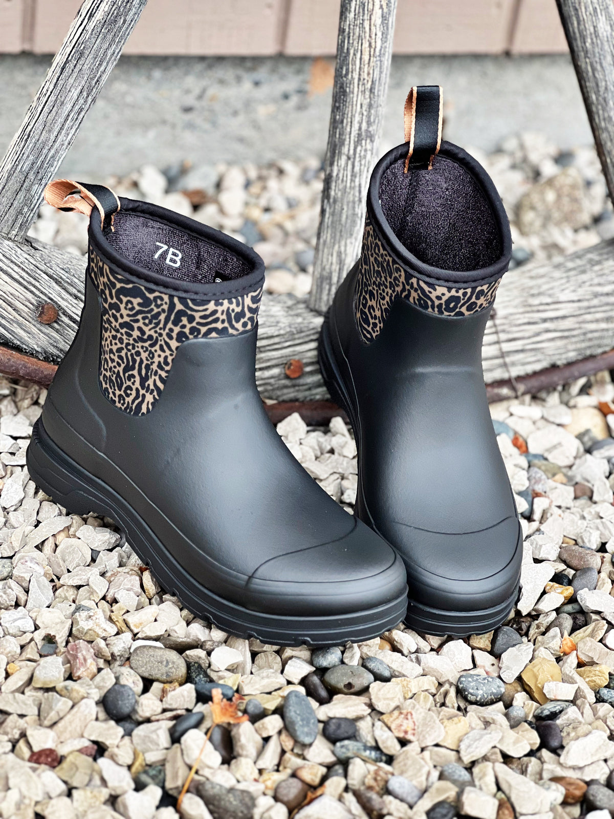 The Leopard Shortie Mud Boot