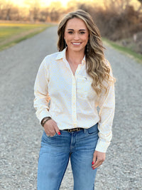 The Spring Yellow Performance Button Up VentTek