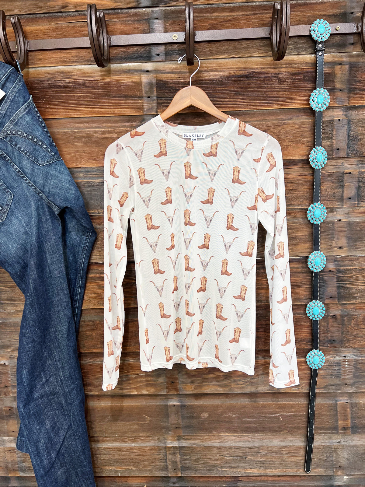 The Western Mesh Top