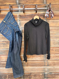 The Classic Turtle Neck in Black