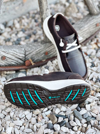 The Women's Waterproof Slip on Shoe in Chocolate Caiman