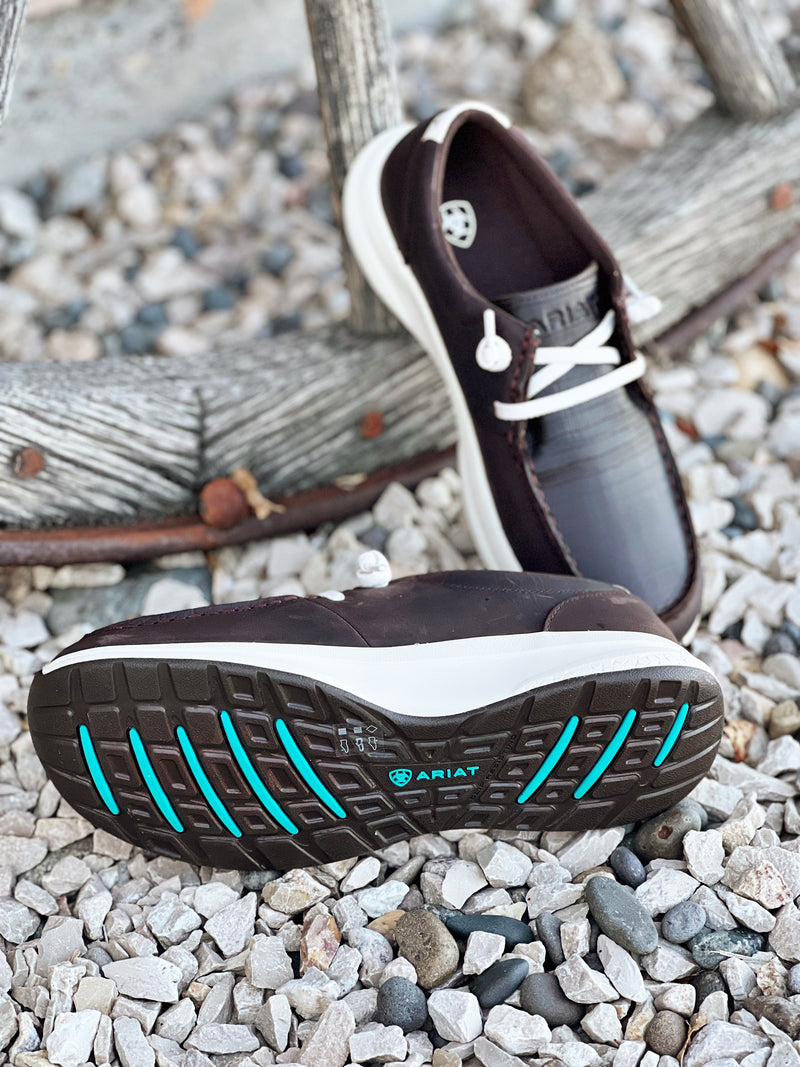 The Women's Waterproof Slip on Shoe in Chocolate Caiman