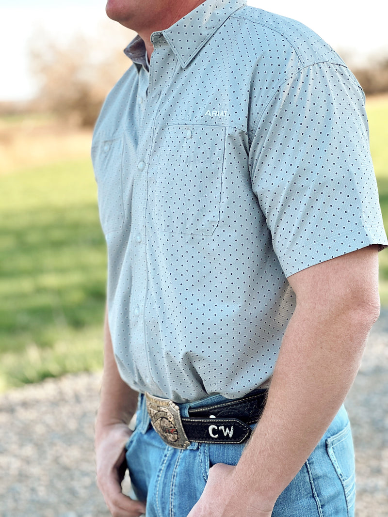 The Men's VentTek Grey Button Up
