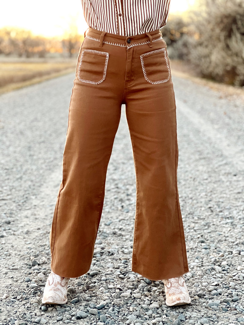The Stitched Crop Pant