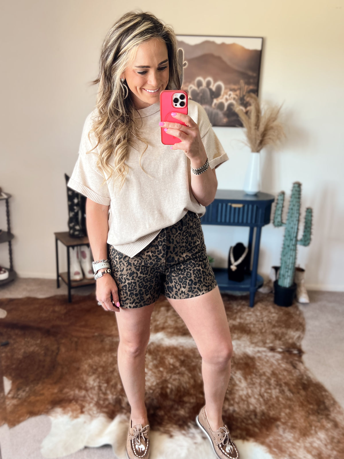 The Judy Blue Leopard Shorts