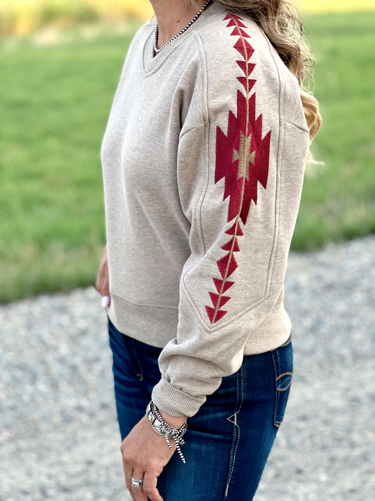 The Sundance V Neck Sweatshirt