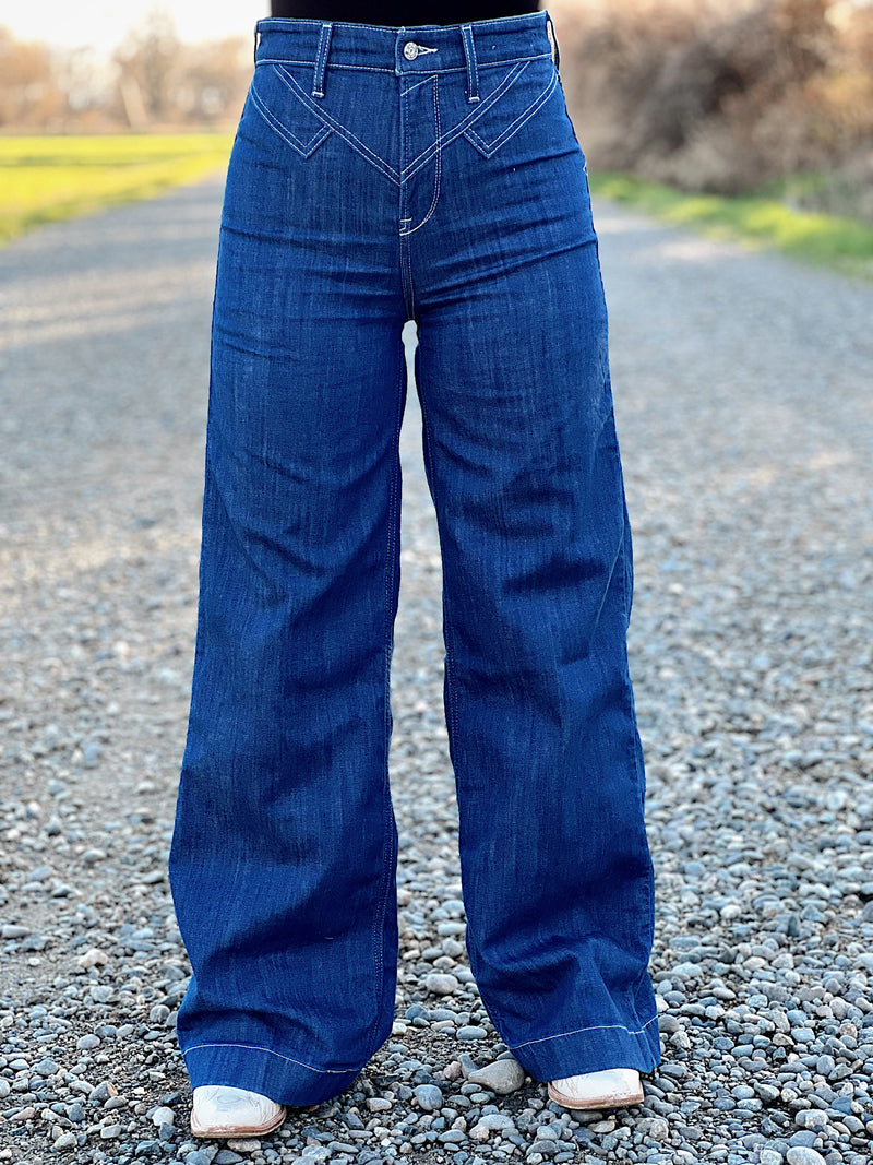 The High Rise Wide Leg Yoke Jean