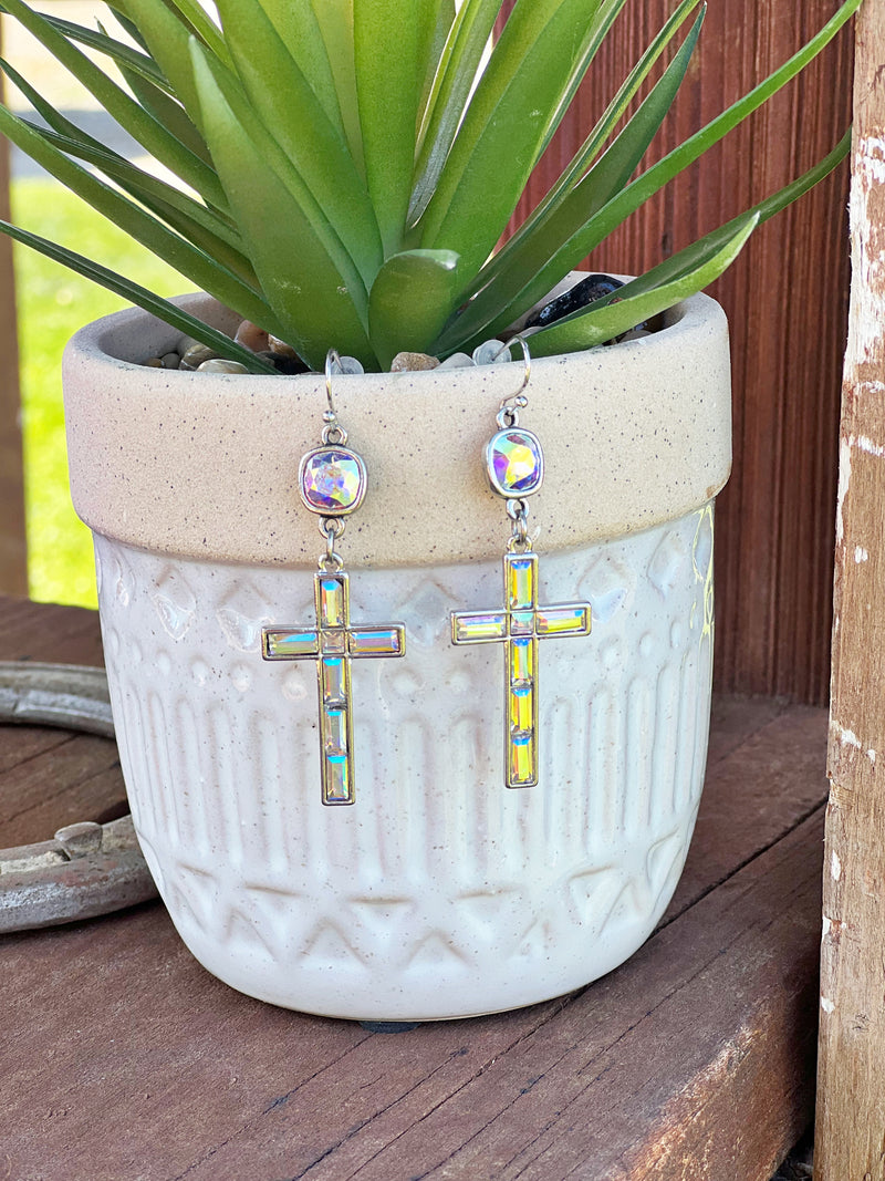The Cross Bling Earrings