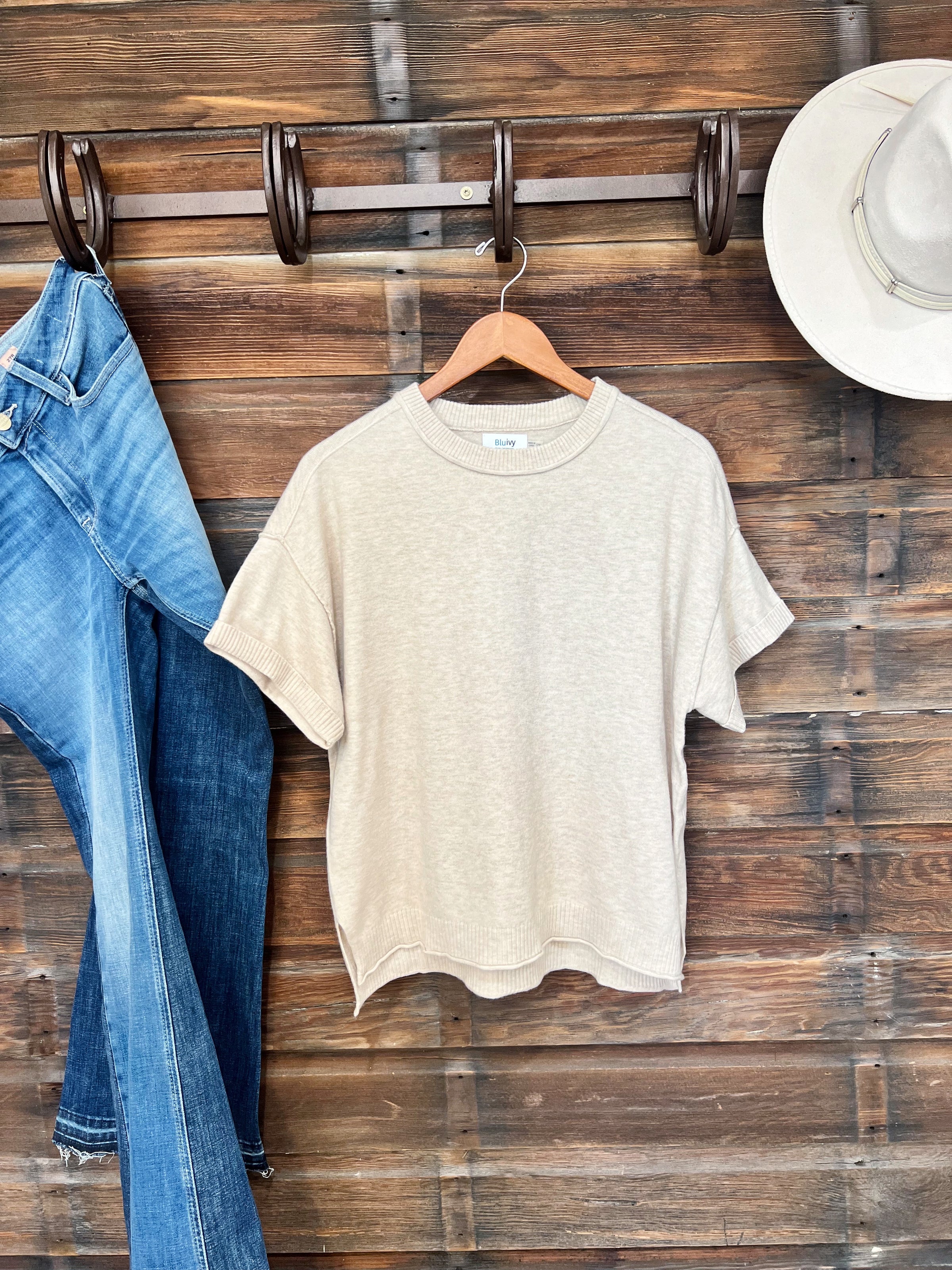 The Knoxville Knit Top in Taupe