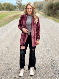 The Royal Velvet Blazer
