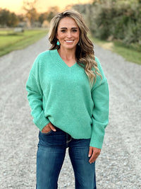 The Bellevue Sweater in Green