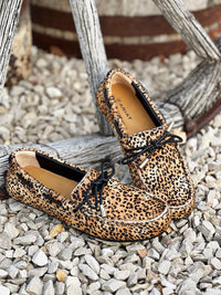 The Leopard Moccasin Shoe