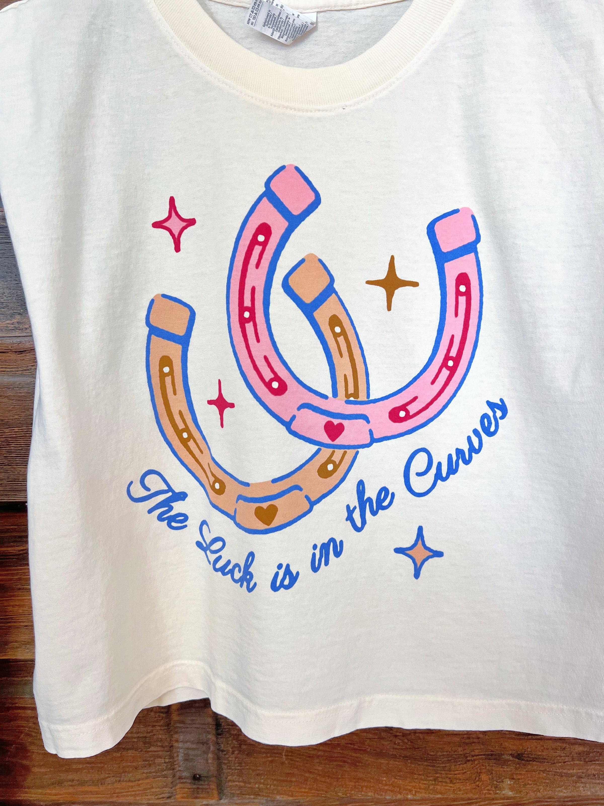 The Luck is in the Curves Boxy Tank