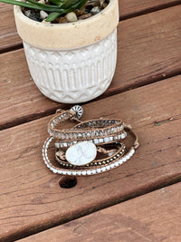 The Brown Tones Leather Wrap Bracelet