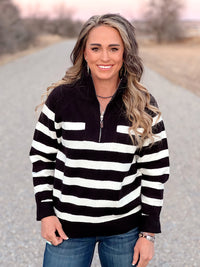 The Lost Alomos Half Zip in Black