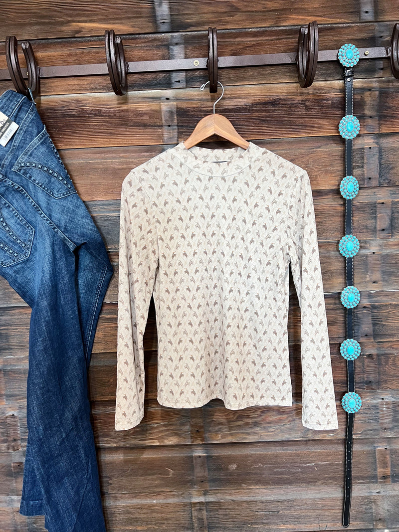 The Bronc Mock Neck Long Sleeve