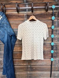 The Bronc Mock Neck Tee