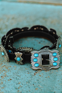 Turquoise Stone Concho Belt
