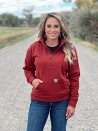 The Rebar Funnel Neck 1/2 Zip Hoodie