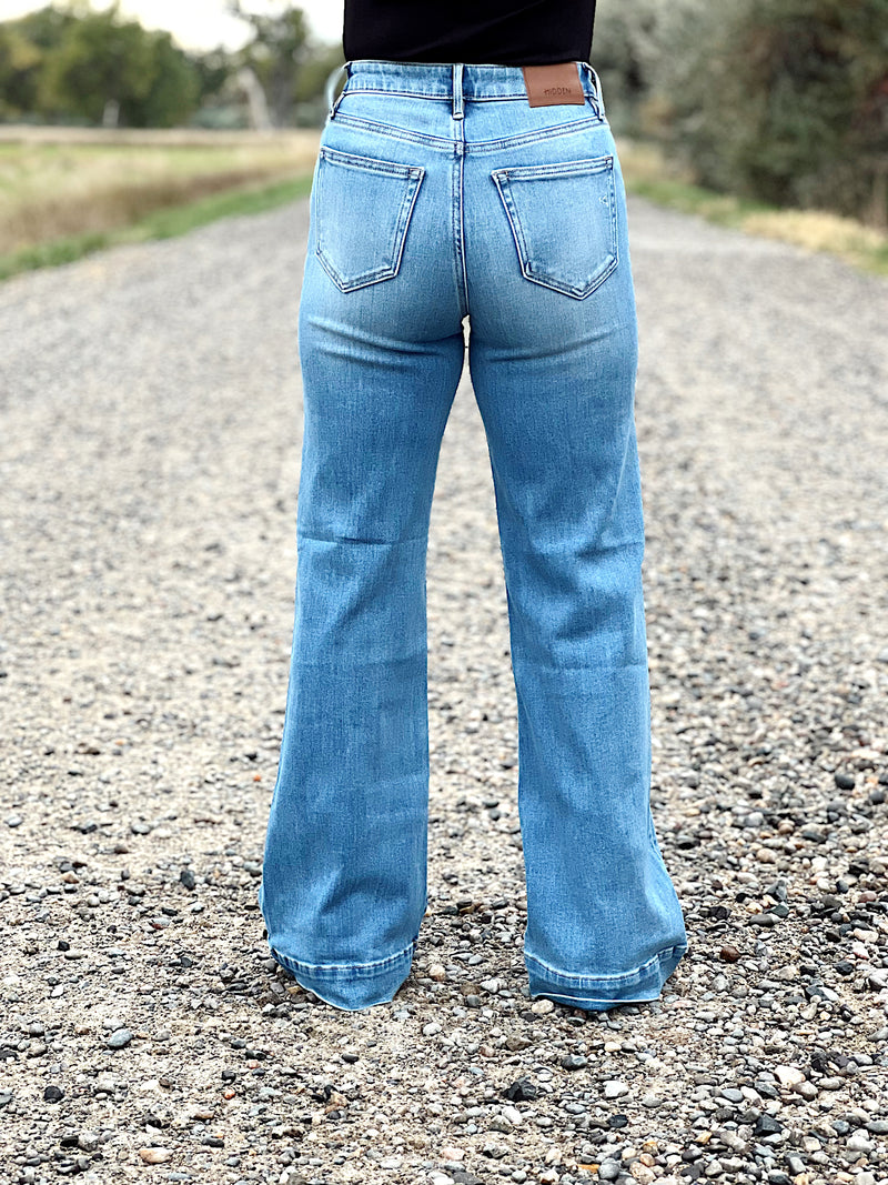 The Pintuck Flare Jean