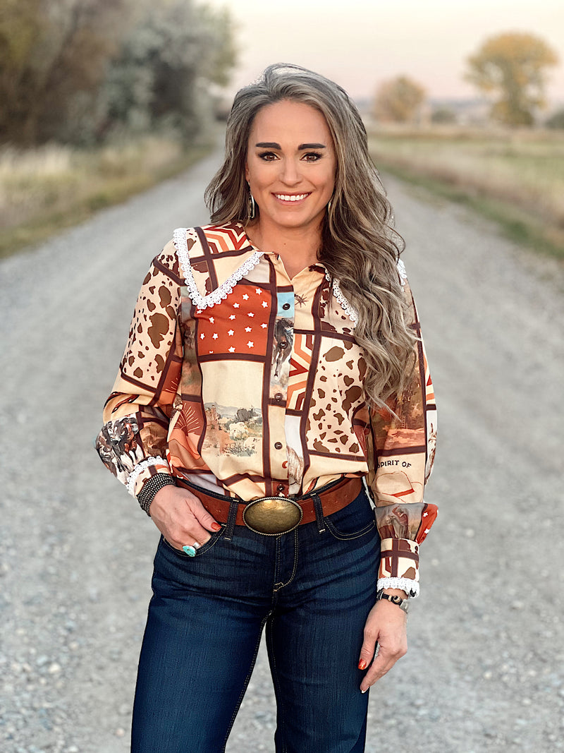 The Pistol Annie Button Up Top