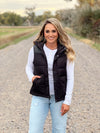 The Montana Puffer Vest in Black