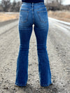 The Blakely Medium Wash Flare Jean with Tummy Control