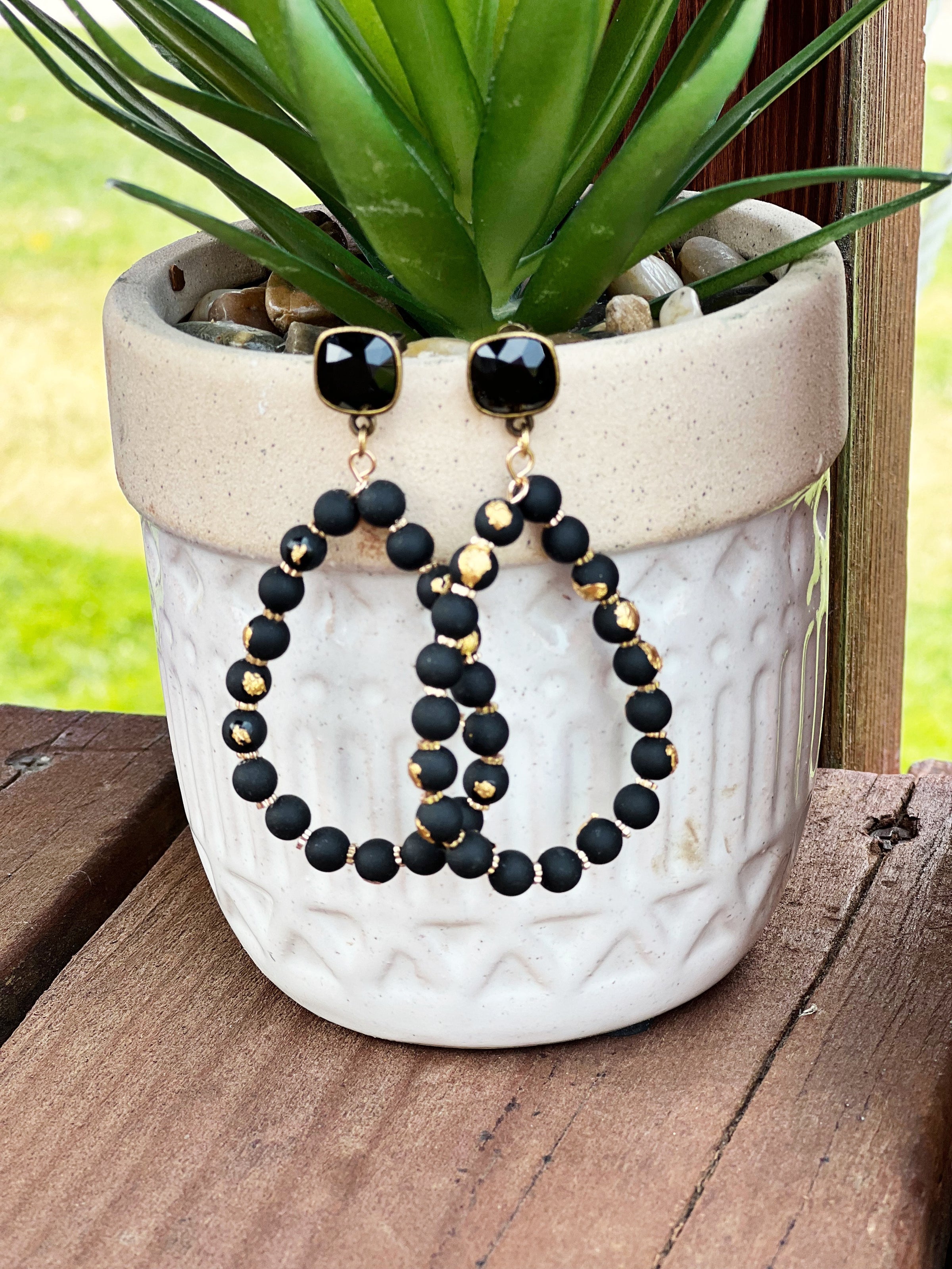 The Black Gold Earrings