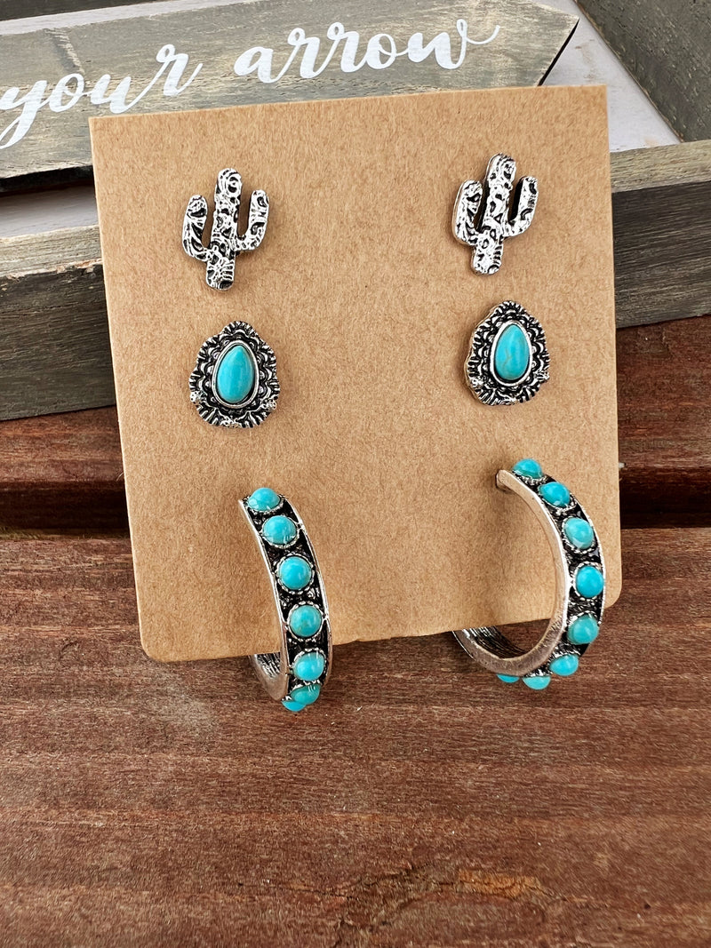 The Cactus Earring Set