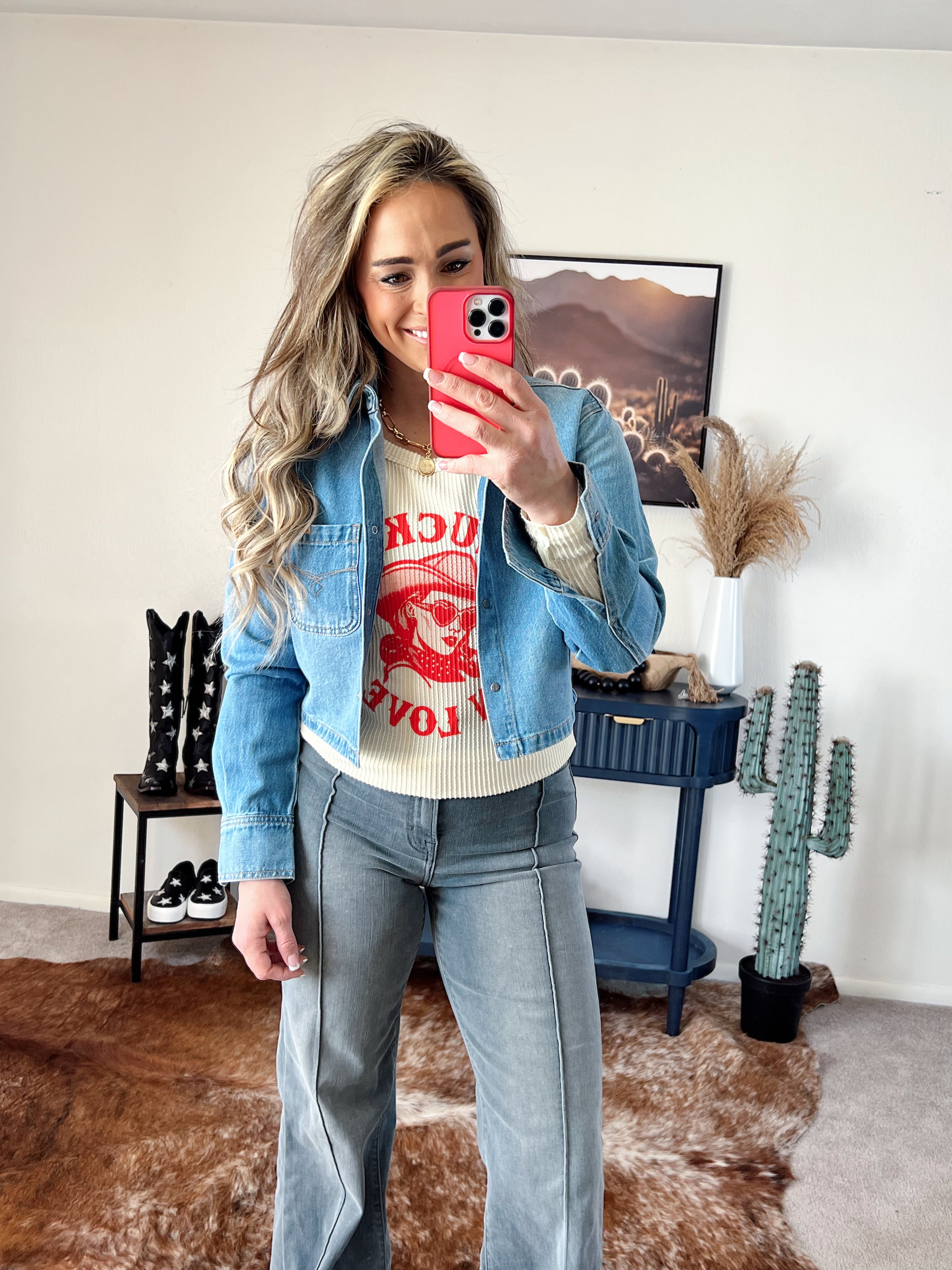 The Dallas Denim Button Up Shirt