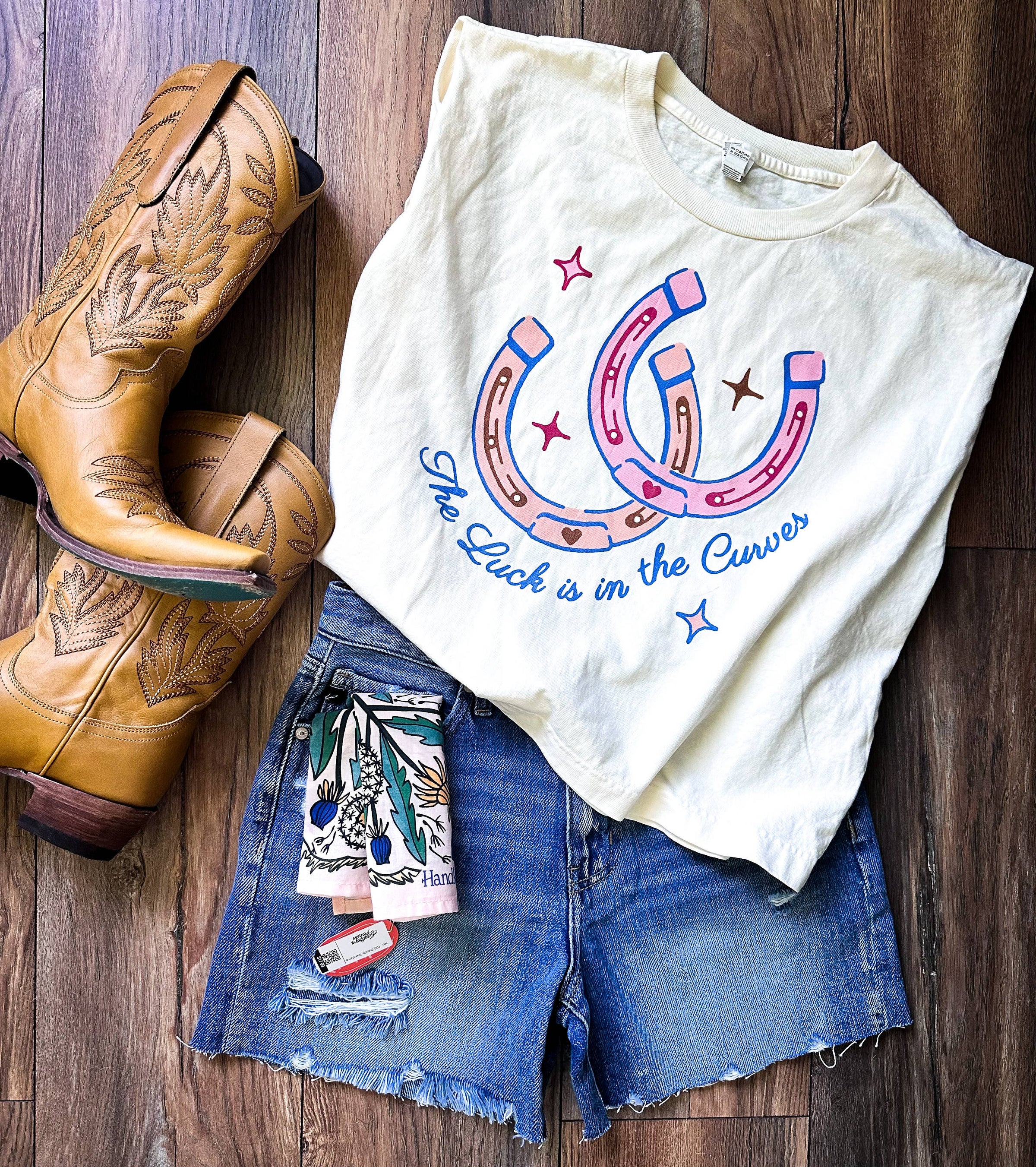 The Luck is in the Curves Boxy Tank