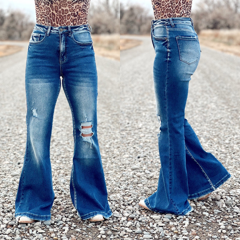 The Medium Wash Flare Jean