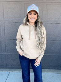The Auburn Hoodie in Heather Brown