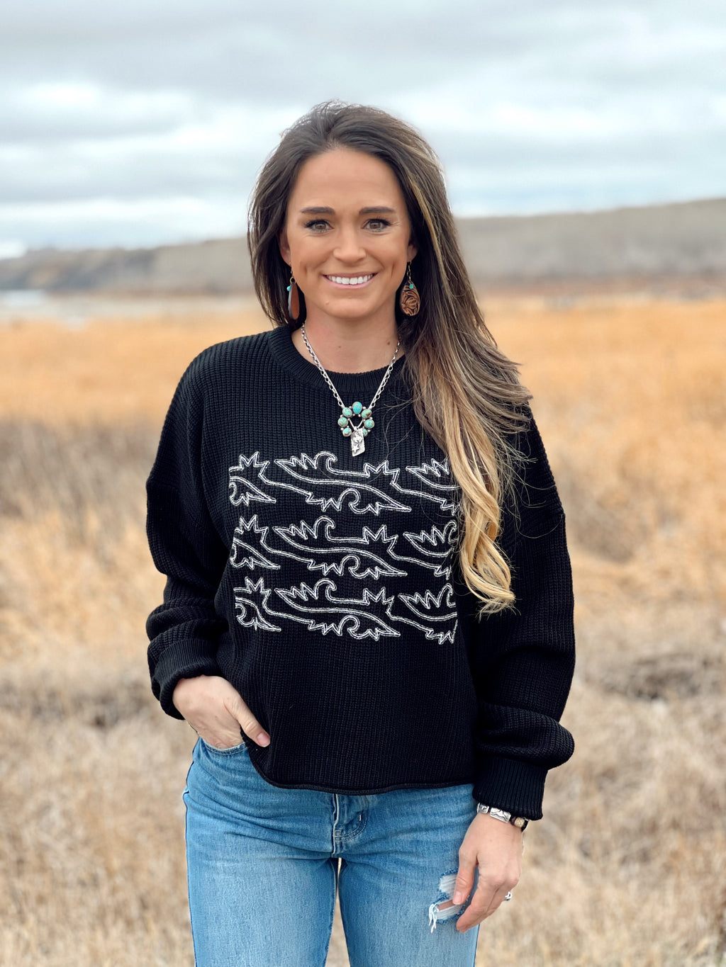 The Boot Stitch Sweater – Follow Your Arrow Montana