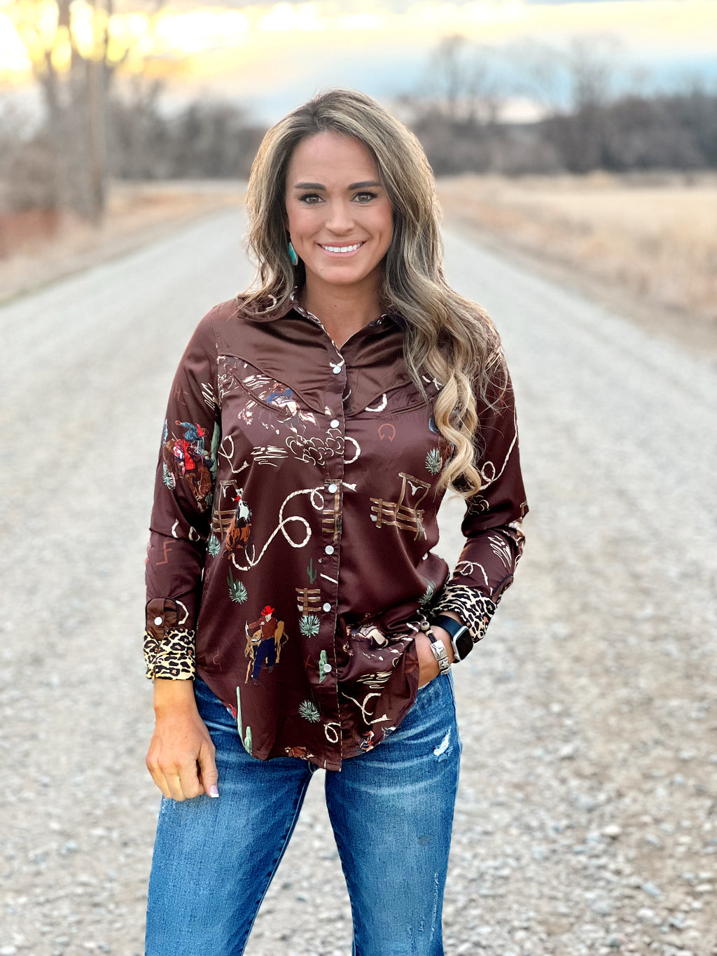 The Ranch Rodeo Button Up – Follow Your Arrow Montana