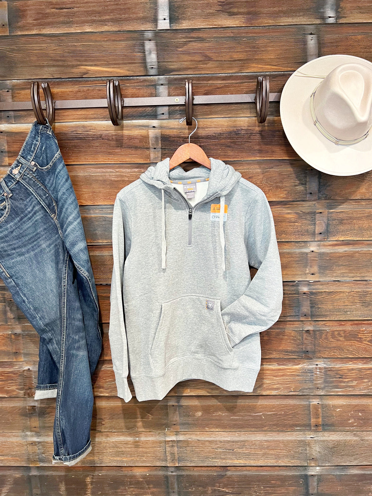 The Oakley 1/2 Zip Hoodie in Grey