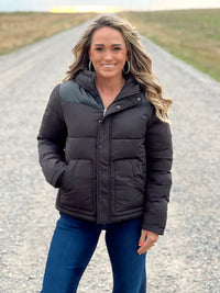 The Frontier Puffer Jacket in Black