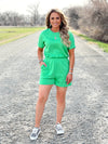 The Relaxed Romper in Green
