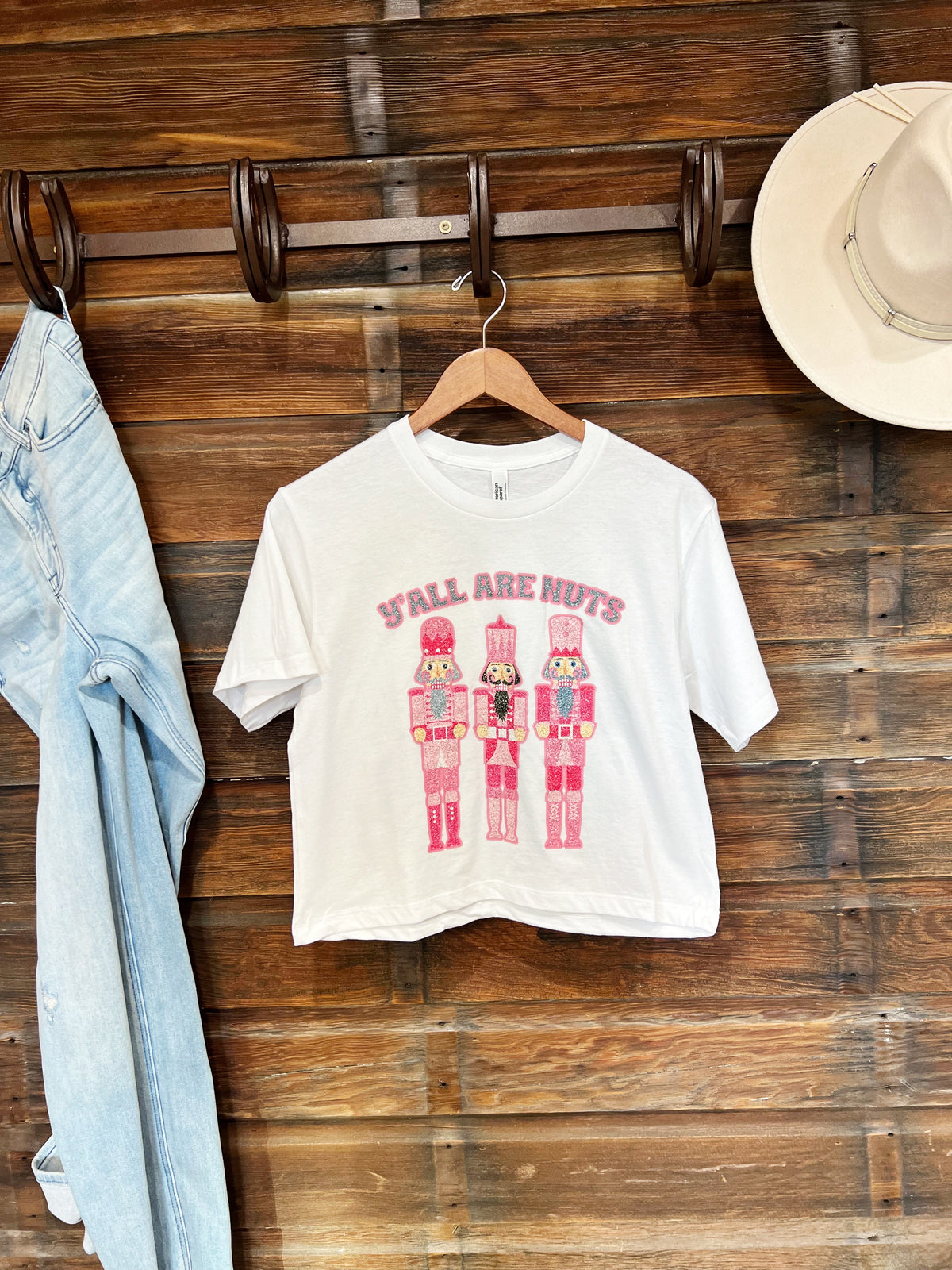 Y’all are Nuts Crop Tee