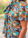 The Retro Cowboy Button Up Top