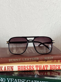 Straight Aviator Sunglasses