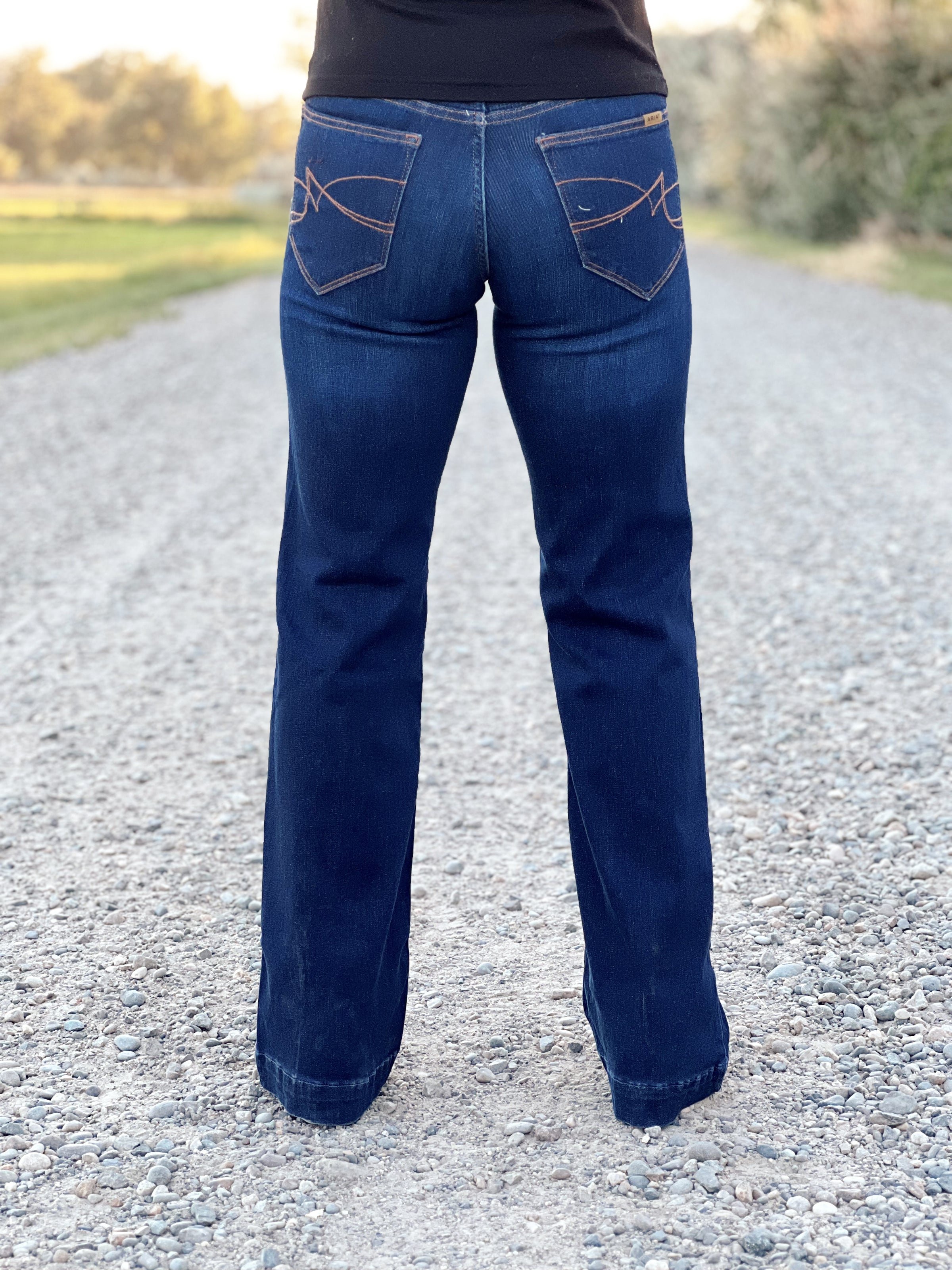 The Ultra Stretch Dark  Perfect Rise Trouser Jean
