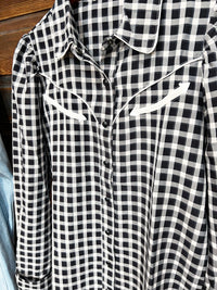 The Gingham Button Up Top
