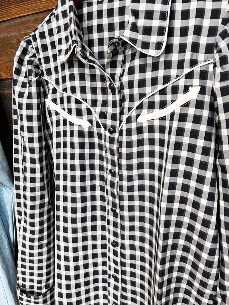 The Gingham Button Up Top