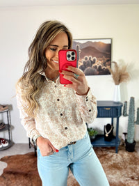 The Western Rose Button Up