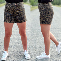 The Judy Blue Leopard Shorts