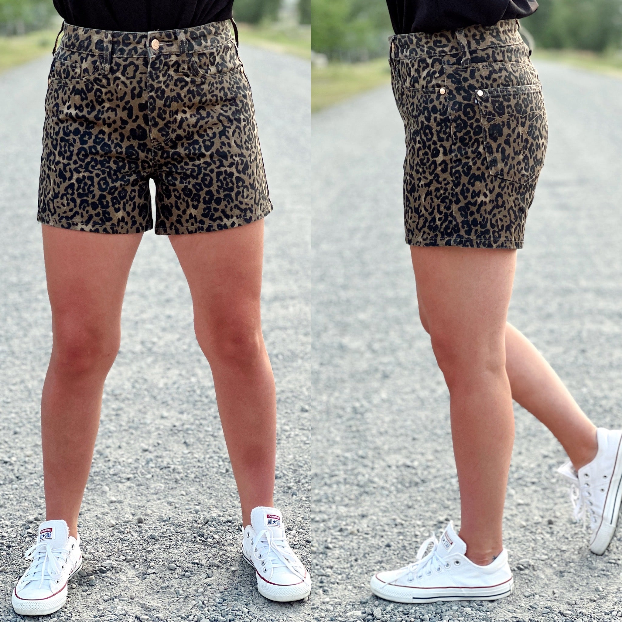 The Judy Blue Leopard Shorts