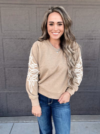 The Odessa V Neck Stitched Sweater