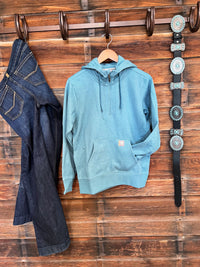 The Oakley 1/2 Zip Hoodie in Slate Blue